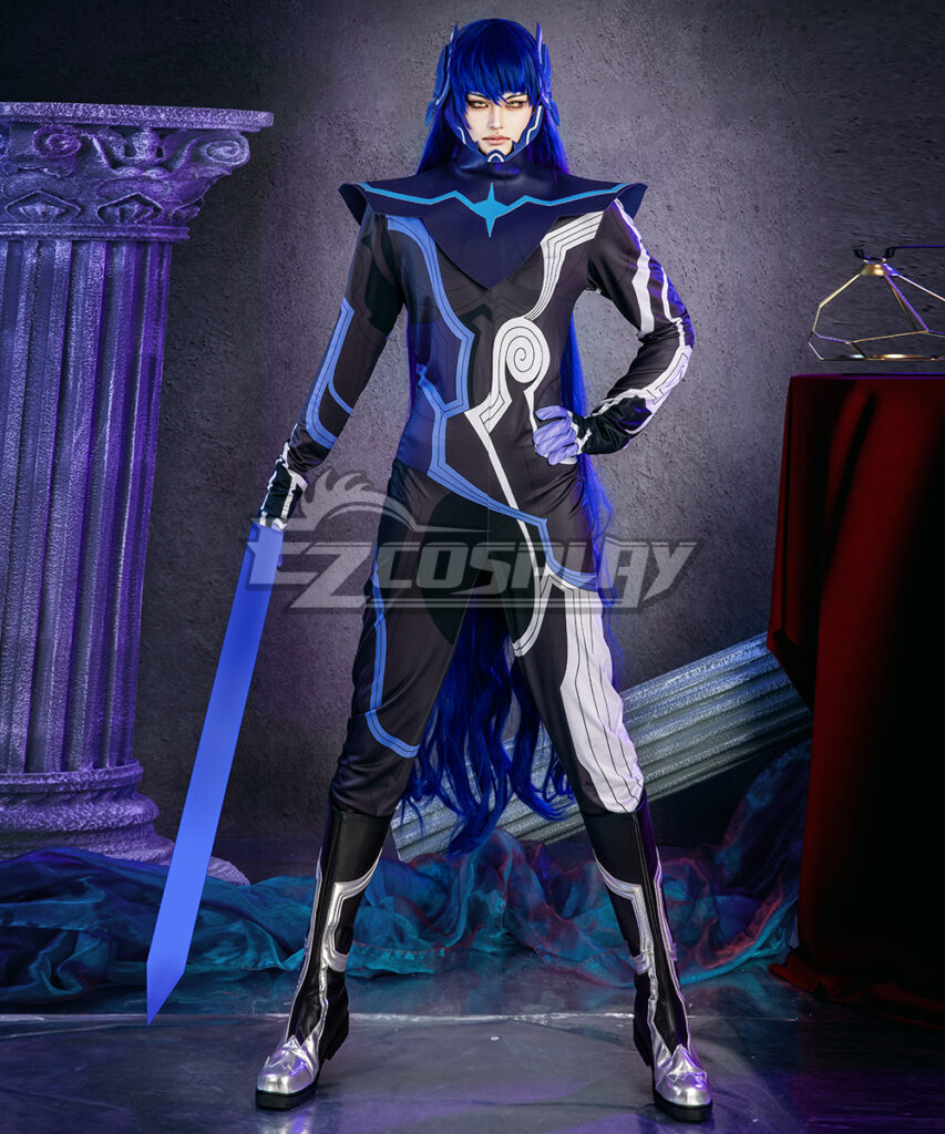 Shin Megami Tensei V The Protagonist Nahobino Form cosplay costume slim-fit style front view reference for men's M sizing